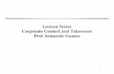 Lecture Notes Corporate Control and Takeovers Prof Armando ...