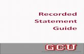 Recorded Statement Guide FINAL