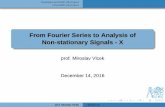 From Fourier Series to Analysis of Non-stationary Signals - X