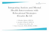 Integrating Autism and Mental Health Interventions with ...