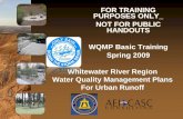 Whitewater Rivershed WQMP Training For MS4 Staff