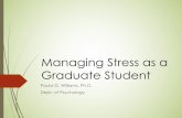 Managing Stress as a Graduate Student
