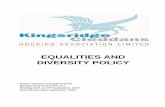 EQUALITIES AND DIVERSITY POLICY - kc-ha.com