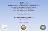 California Department of Food and Agriculture Product ...