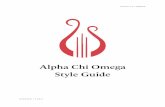 Alpha Chi Omega Style Guide