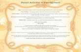 Resort Activities & Entertainment