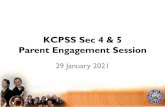 KCPSS Sec 4 & 5 Parent Engagement Session