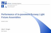 Performance of In-pavement Runway Light Fixture Assemblies