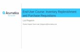 End-User Course: Inventory Replenishment and Purchase ...