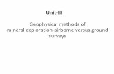 Unit-III surveys mineral exploration-airborne versus ...