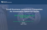 Small Business Investment Companies: An Investment Option ...