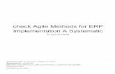 Implementation A Systematic check Agile Methods for ERP