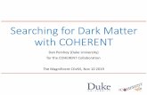 Searching for Dark Matter with COHERENT