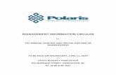 MANAGEMENT INFORMATION CIRCULAR - Polaris Materials