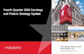 Fourth Quarter 2020 Earnings and Polaris Strategy Update