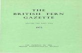 THE BRITISH FERN GAZETTE - Welcome to the British ...