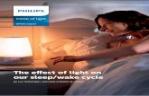The effect of light on our sleep/wake cycle