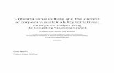 Organizational culture and the success of corporate ...