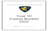 Year 10 Course Booklet 2022