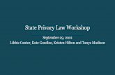 State Privacy Law Workshop