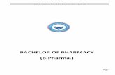 BACHELOR OF PHARMACY (B.Pharma.)
