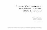State Corporate Income Taxes 2001–2003