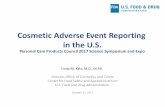 Cosmetic Adverse Event Reporting in the U.S.