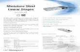 Miniature Steel Linear Stages - Newport