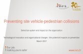 Preventing site vehicle-pedestrian collisions