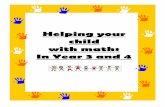 Helping your child with maths In Year 3 and 4