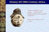 History 247-20th Century Africa - University of Alberta
