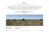 AGRICULTURAL LAND CAPABILITY ASSESSMENT FOR THE …