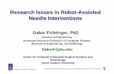 Research Issues in Robot-Assisted Needle Interventions