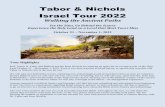 Tabor & Nichols Israel Tour 2022