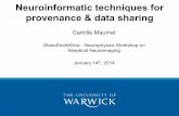 Neuroinformatic techniques for provenance & data sharing