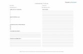 Simple Lesson Plan Template (for Elementary School)