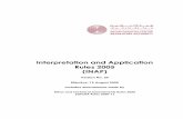 Interpretation and Application Rules 2005 (INAP)