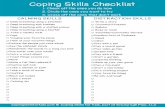 Coping Skills Checklist - Chinook School Division