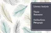 Literary Analysis Thesis Statement - Welcome to Mrs ...