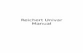Reichert Univar Manual - USA - XMission