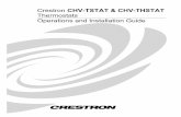 Crestron CHV-TSTAT & CHV-THSTAT Thermostats Operations …