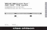 Wall Mount for 32–55 TV sets