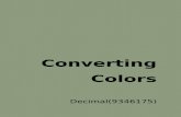 Converting Colors - Decimal(9346175)