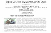 Greater Pittsburgh Civil War Round Table Annual Ed Hahn ...