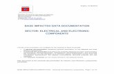 BASE IMPACTS® DATA DOCUMENTATION SECTOR: ELECTRICAL …