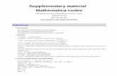 Supplementary material Mathematica codes