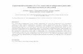 Experimental evaluation of a CO transcritical ... - Cold