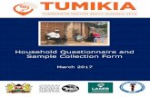 TUMIKIA Household Questionnaire and Sample Collection Form ...