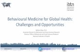 Behavioural Medicine for Global Health: Challenges and ...