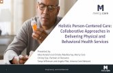 Holistic Person Centered Care: Collaborative Approaches in ...